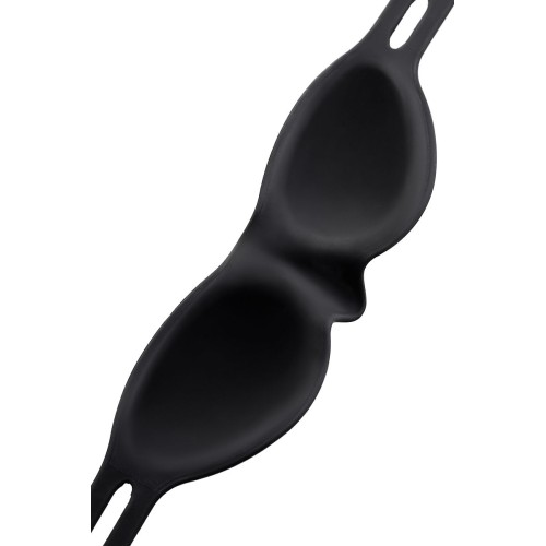 Черная плотная силиконовая маска 