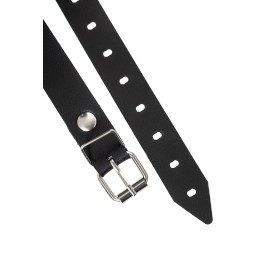 Красный кляп-леденец на кожаных ремешках со вкусом виски