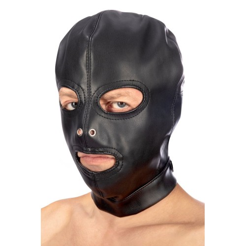 Маска-шлем с прорезями для глаз и рта