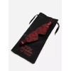 Двусторонняя красно-черная маска на глаза Reversible Faux Leather Blindfold