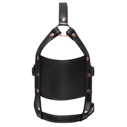Черный намордник с кляпом-шаром Head Harness With A Gag