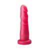 Розовый гелевый анальный фаллоимитатор - 14,5 см.