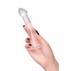 Прозрачный фаллоимитатор Jelly Dildo S - 15,5 см.