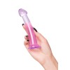 Фиолетовый фаллоимитатор Jelly Dildo S - 15,5 см.
