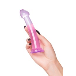 Фиолетовый фаллоимитатор Jelly Dildo S - 15,5 см.