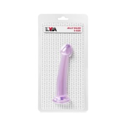 Фиолетовый фаллоимитатор Jelly Dildo S - 15,5 см.