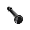 Черный фаллоимитатор Jelly Dildo M - 18 см.