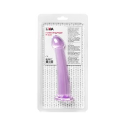 Фиолетовый фаллоимитатор Jelly Dildo M - 18 см.