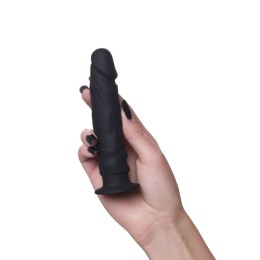 Черный анальный фаллоимитатор Arkn - 14 см.