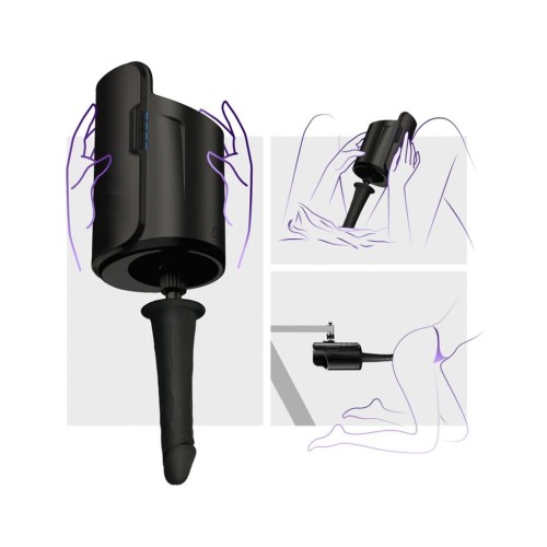 Черный полый фаллоимитатор для KIIROO Keon - 19,1 см.