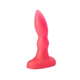 Розовая гелевая пробочка с каплевидным кончиком - 10 см.