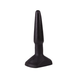 Чёрный анальный плаг на широком основании - 11,5 см.