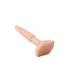 Классический анальный плаг телесного цвета - 11,5 см.