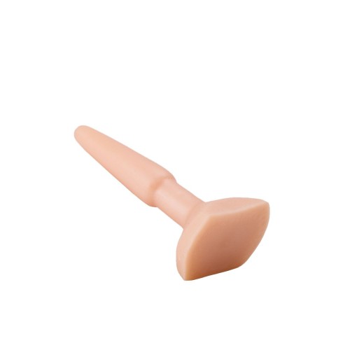 Классический анальный плаг телесного цвета - 11,5 см.