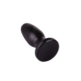 Чёрная овальная пробочка на ножке - 11,5 см.