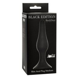 Чёрная анальная пробка Slim Anal Plug Medium - 11,5 см.