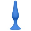 Синяя анальная пробка Slim Anal Plug Medium - 11,5 см.