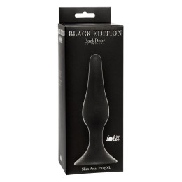 Чёрная анальная пробка Slim Anal Plug XL - 15,5 см.