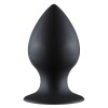 Чёрная анальная пробка Thick Anal Plug Small - 7,8 см.
