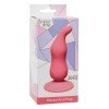 Розовая анальная пробка Waved Anal Plug Pink - 11 см.