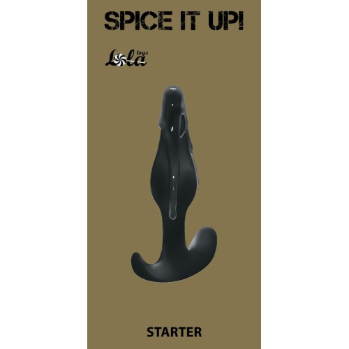 Чёрная анальная пробка Starter - 10,5 см.