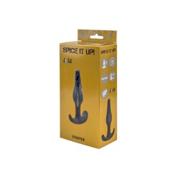 Серая анальная пробка Starter - 10,5 см.