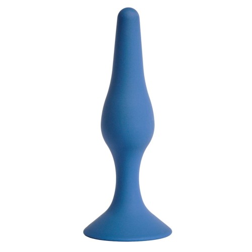 Синяя анальная пробка Gravity S - 10,5 см.