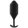 Чёрная пробка для ношения B-vibe Snug Plug 5 - 14 см. 