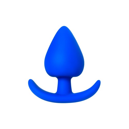 Синяя коническая пробочка из силикона - 11,5 см. 