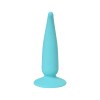 Мятная силиконовая анальная пробка Сappy - 12,5 см.