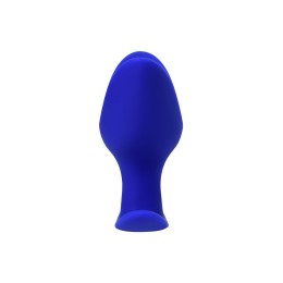 Синяя силиконовая расширяющая анальная втулка Bloom - 9,5 см.