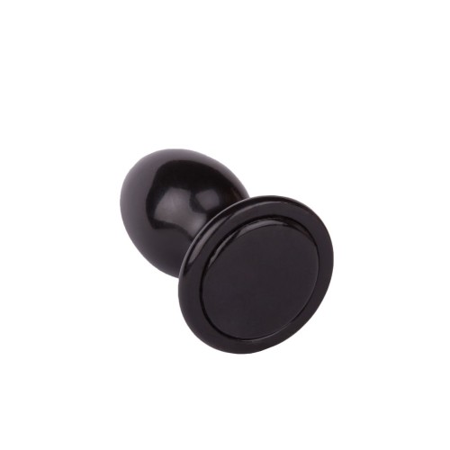 Черная анальная пробка MAGNUM 7 - 10 см.