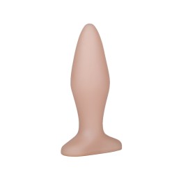 Телесный анальный плаг - 11,5 см.