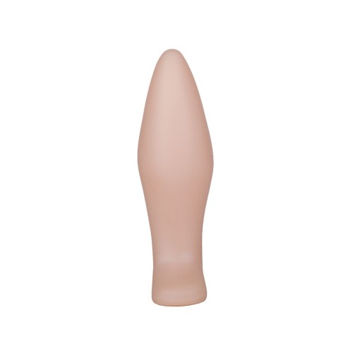 Телесный анальный плаг - 11,5 см.