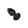 Черная анальная пробка MAGNUM 5 - 8,5 см.