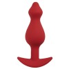 Бордовая анальная пробка Libra S - 9 см.