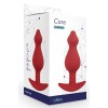 Бордовая анальная пробка Libra S - 9 см.