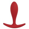 Бордовая анальная пробка Lito M - 8,9 см.