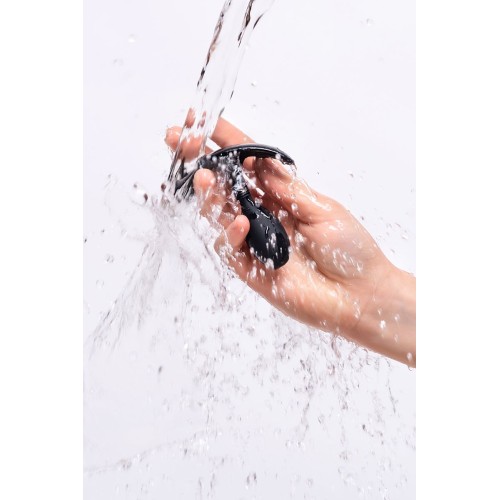 Черная анальная втулка Tord S - 8,5 см.