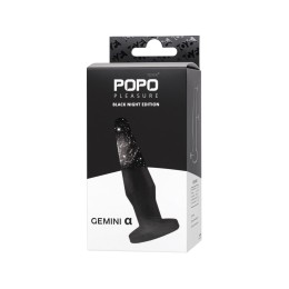 Черная анальная втулка Gemini α - 12 см.