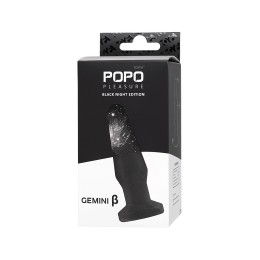 Черная анальная втулка Gemini β - 12,3 см.