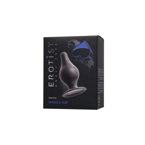 Черная анальная втулка Spade S - 8 см.