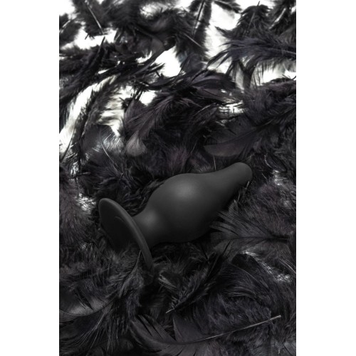 Черная анальная втулка Spade M - 10 см.