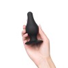 Черная анальная втулка Spade L - 11 см.