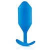 Синяя пробка для ношения B-vibe Snug Plug 5 - 14 см.