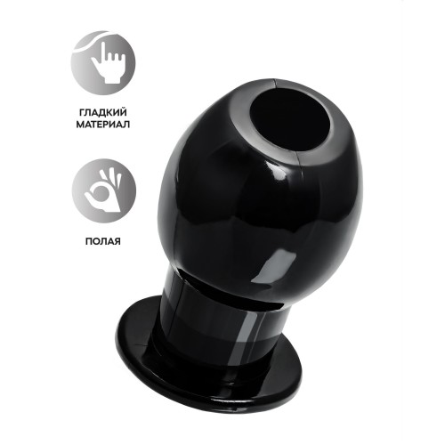 Черная анальная втулка Basic S - 6 см.