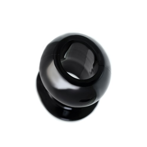 Черная анальная втулка Basic M - 6,5 см.