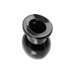 Черная анальная втулка Basic M - 6,5 см.