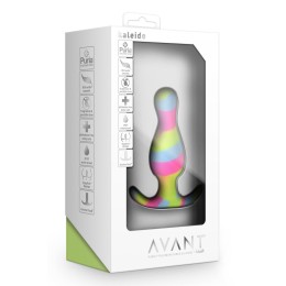 Анальная пробка с цветными разводами Kaleido - 8,9 см.