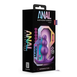 Фиолетовая анальная пробка The Supernova Plug - 7,6 см.